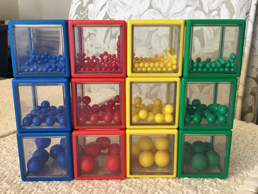 Lakeshore Learning SEE-INSIDE SENSORY BLOCKS – 3 Sizes, 4 Colors, AA823