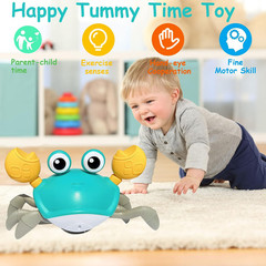 Baby Toys Crawling Crab – Infant Tummy Time Toys 3 4 5 6 7 8 9 10 11 12 Baby Toy