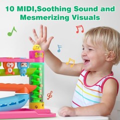 Musical Bilingual Ball Drop Toy w/ Lights – Toddler Gift 12–18 Months NEW