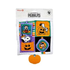 Peanuts Halloween Deluxe Crinkle Square with Teether Stroller Toy