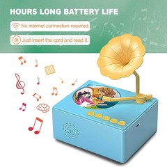 Toddler Phonograph with 96 Music Learning Cards, Educational Gift