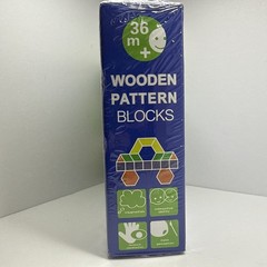Wooden Pattern Blocks 130 Pieces Education & Development Create Patterns Ages 3+