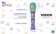 Ms Rachel Toy Microphone for Kids, Includes Built-in Music and Lights, Toddle…
