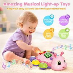 Baby Crawling Toys for 6-12 Months, Musical Toys for Infants 7 8 9 10 11 Months,