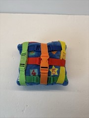 Teytoy Sensory Buckle Pillow -Toys for Toddlers, Travel Toy, Buckle Hook Zip Tie