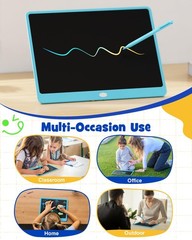 TEKFUN 16″ LCD Writing Tablet for Kids & Family, Large Reusable Writing Pad f…