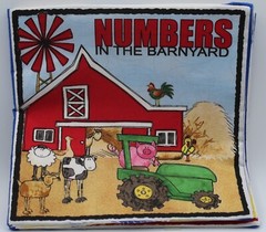 Numbers In The Barnyard Large Soft Fabric Baby Book – Nicely Sewn LNC