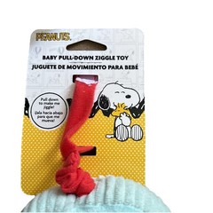 Peanuts Snoopy & Woodstock Baby Pulldown Ziggle Sensory Toy Infant Toddler NWT
