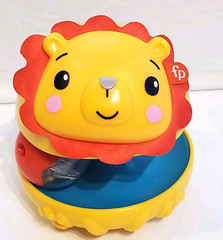 Fisher Price Bat & Wobble Lion Activity Rattles And Chimes Baby Nursery