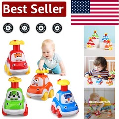 Non-Toxic Animal Car Toys – Perfect Birthday Gift for Toddlers 1-3 Old