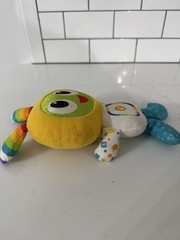 Fisher Price Groove Glow Bright Beats BeatBo Plush Stuffed Toy Robot Bot Works!
