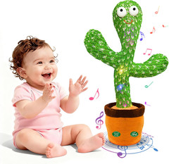 Interactive Baby Toys Dancing Talking Cactus Toy,Funny Gift for Infant