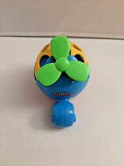Nuby Play Pals Toy Rattle Helicopter Blue Green Yellow Red