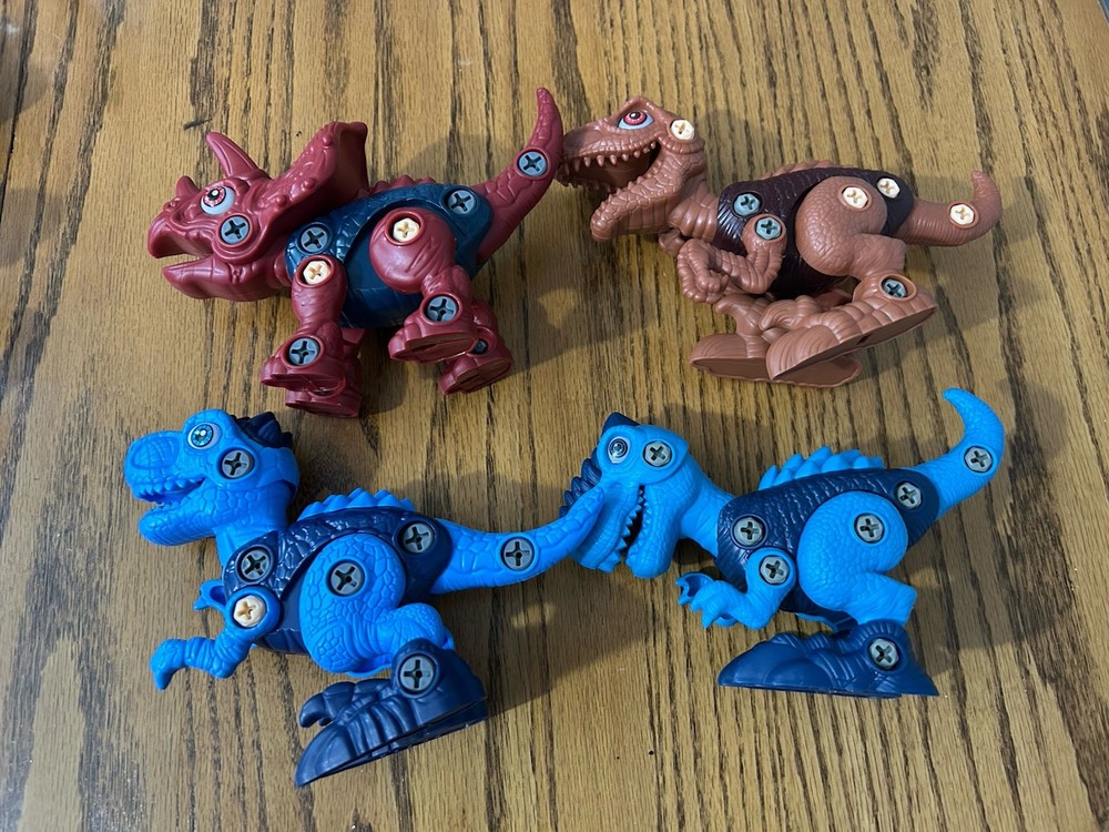 Lot Of 7- Kids Dinosaur Take Apart Educational Toys and tools FREE SHIPPING!!!!