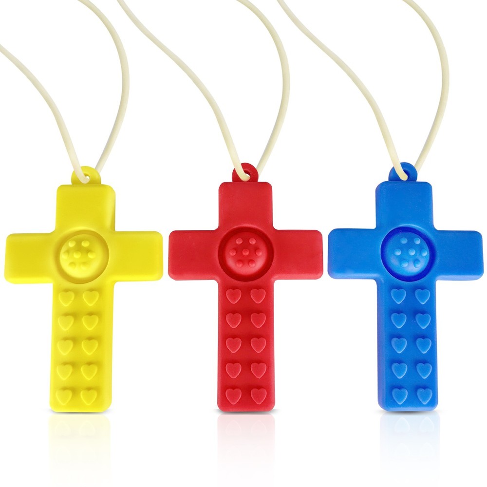 3 Pack ADHD Toys Chewy Tube for Sensory Chewing, Olele Special Needs Chew Toys