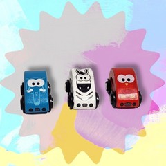 3 Jadore Nature Wood Toys Animal Rescue Hero Cars Cause Effect Development