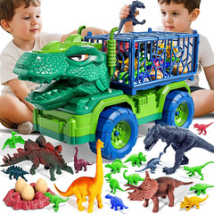 22 in 1 Toddler T-Rex Dinosaur Truck Toy Set for Kids Boys 3-5 5-7, Tyrannosauru