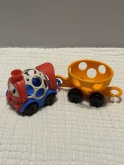 Oball Go Gripper Adventure Park Playset Train Engine And Orange Car baby toy