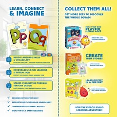 Kidrox Alphabet Flash Cards, ABC Learning Cards with Interactive Pull Tabs, E…