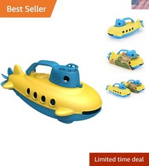 Recycled Plastic Submarine with Spinning Propeller – Safe Bath Toy for Kids