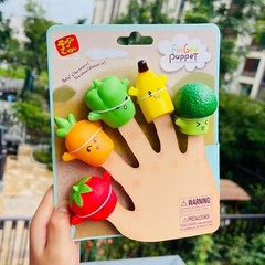 Finger Puppets Childhood Education Toys Vegetables Fruits Animals Vinyl Ornament