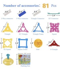 Building Blocks Stem Educational Toy Construction Set,103pcs Creative Engineerin