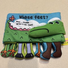 Melissa & Doug K’s Kids Whose Feet? Fabric Book Babies Kids