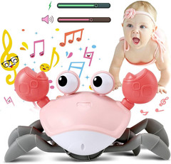 Crawling Crab Baby Toy – Infant Tummy Time Toys 3 4 5 6 7 8 9 10 11 12 Babies Bo