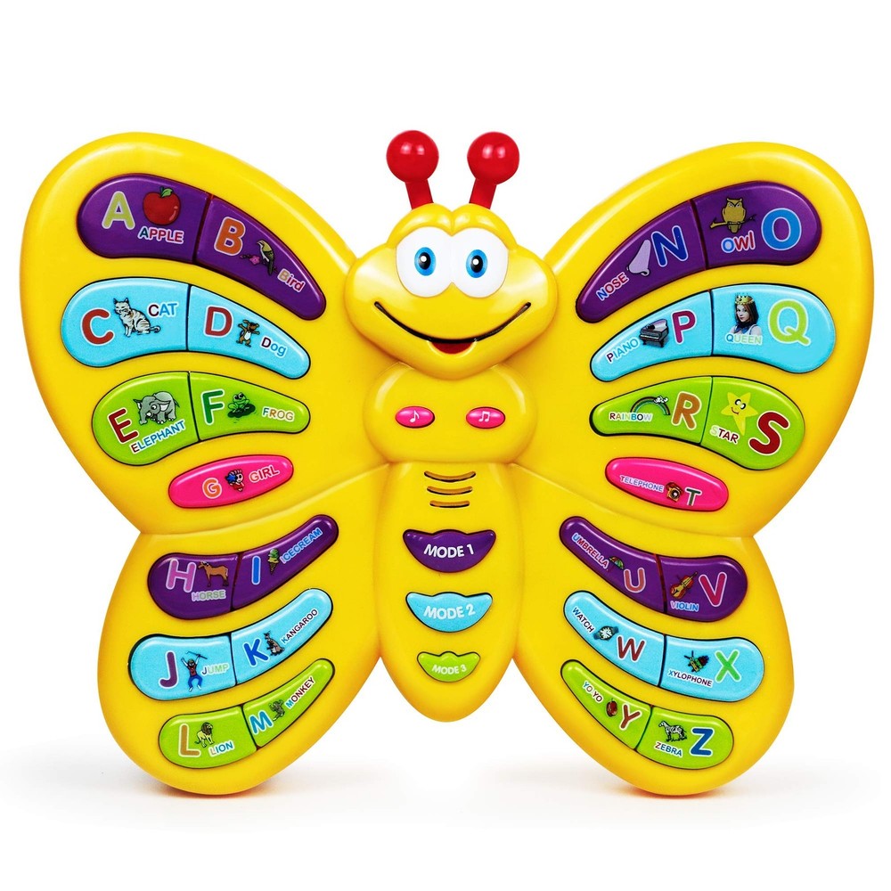 Preschool ABC Learning Toy, Interactive Educational Butterfly Toy for Toddler