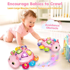 Baby Crawling Toys for 6-12 Months, Musical Toys for Infants 7 8 9 10 11 Months,