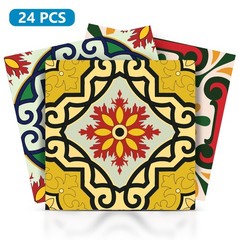 Tile Stickers 24 PC Set Authentic Traditional Talavera Tiles Stickersl Bathro…