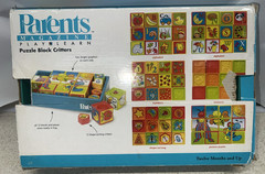 Parents Magazine Play + Learn Alphabet Shape Puzzle Block Critters Rare Toy 2001