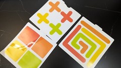 LOVEVERY Wooden MOSAIC BUTTON BOARD with 3 Cards (186/5)