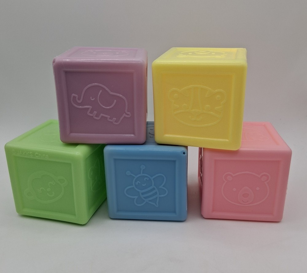 Soft Multi Sided Sensory Blocks Jakkks China Pink Purple Yellow Blue Green