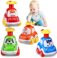 Non-Toxic Animal Car Toys – Perfect Birthday Gift for Toddlers 1-3 Old
