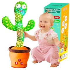 Baby Toys Interactive, Dancing Talking Cactus Toy Volume Non-Rechargeable