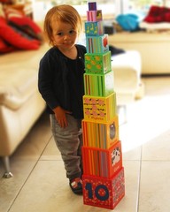 TOWO Wooden Stacking Boxes-Nesting and Sorting Cups Numbers Alphabet Animals …