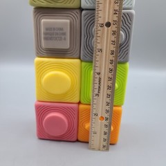 Soft Stacking Blocks Baby Sensory Toys Numbers Shapes Stacking Lot Of 9