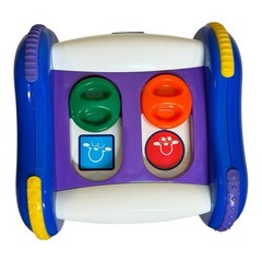 Rare 2005 Chicco Talking Cube Bilingual Toy English Spanish Lights Sounds (Read)