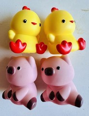 Lot Of 14 Farm Animals & Farmer Pretend Finger Puppets Toys Toddler Learning Toy