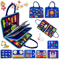 Toddler Busy Board-Montessori Toys for Boy Girl Birthday Gift, Sensory Learni…