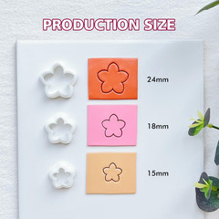 Flower Petal Polymer Clay Cutters for Earrings Making, 4 Shapes with Polymer Cla