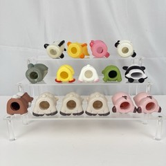 Mixed Lot of 15 Kids Finger Puppets Farm Forest Animals Plastic Toy Figures