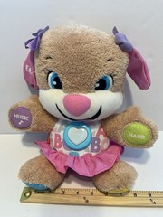Fisher-Price – Laugh & Learn Smart Stages Sis Plush Toy – Brown / Pink / Blue