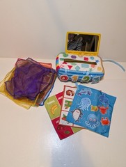 Baby Tissue Box Rainbow Tissues Play Paper Crinkle Sensory Teether Mirror