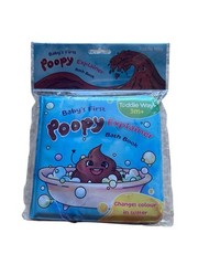 Baby’s First Poopy Explainer Bath Book Changes colour in Water Waterproof 3m+