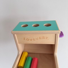 Lovevery Playkit 11-12 Months Wooden Peg Drop Montessori Toy