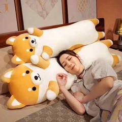 130cm Giant Long Shiba Inu Dog Plush Toy Throw Pillow Cushion Birthday Present