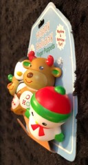 Christmas Reindeers/Snowman/Penguin Vinyl Finger Puppets/Bathtime/Tub Toys-NEW