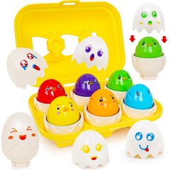 Egg Toys,Montessori Geometric Egg Shape Sorter Toys Preschool Learning Educat…